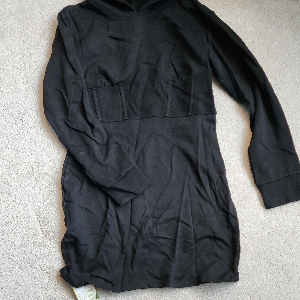 HALARA Black Long Sleeve Dress